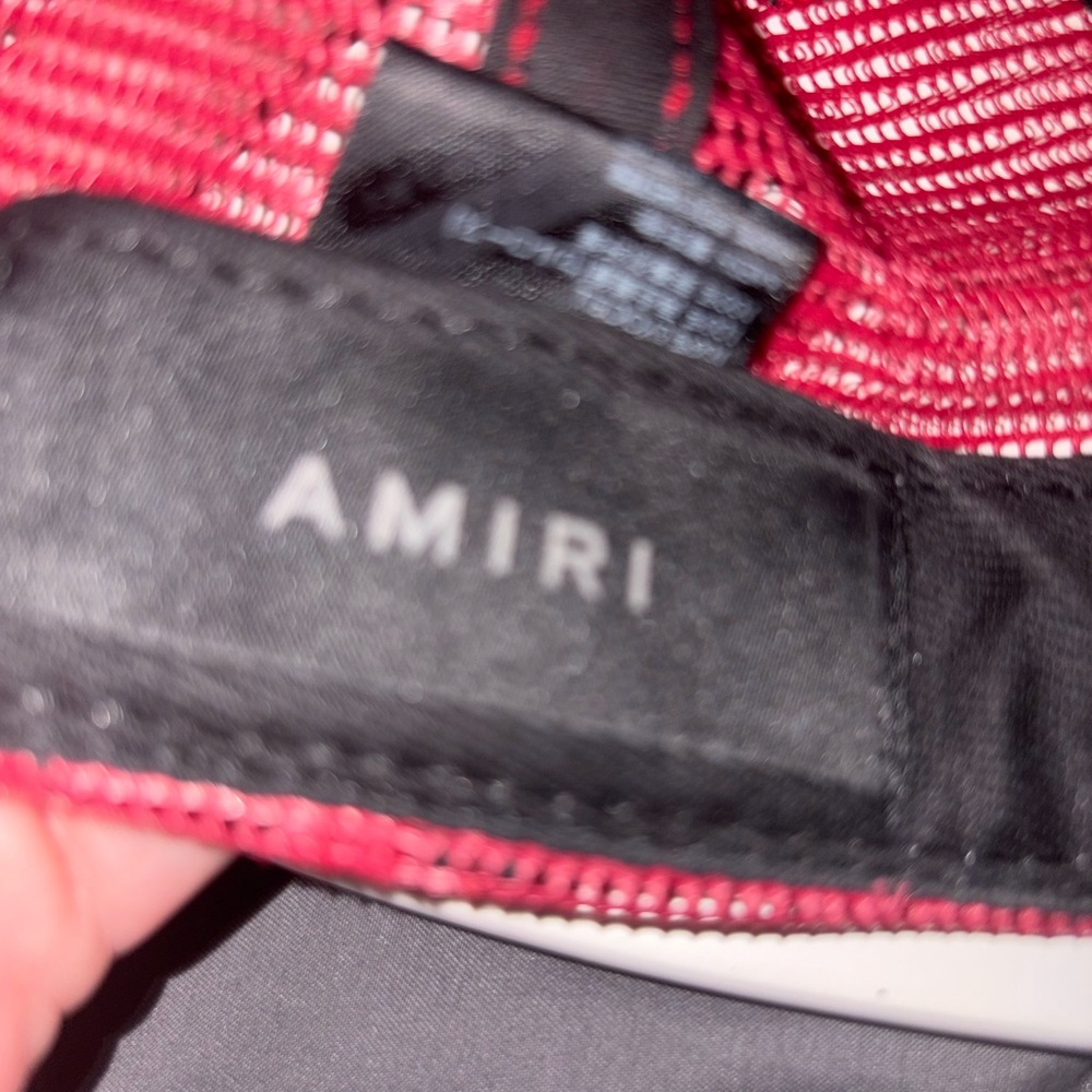 AMIRI Vibrant Red TRUCKER HAT - Picture 3 of 7